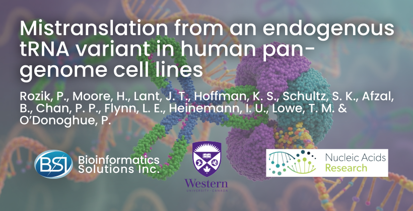 Mistranslation from an endogenous tRNA variant in human pan-genome cell lines