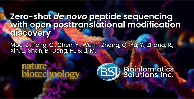 Zero-shot de novo peptide sequencing with open posttranslational modification discovery