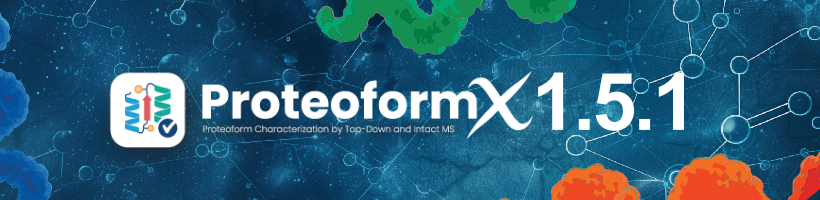 The release of ProteoformX 1.5.1 is here! The release of ProteoformX 1.5.1 is here!