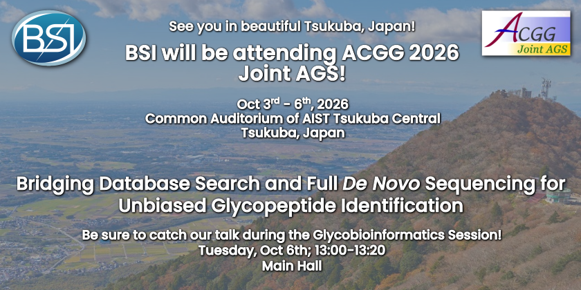 BSI is heading to Tsukuba, Japan for ACGG 2026 Joint AGS! (Oct 3-6, 2026)